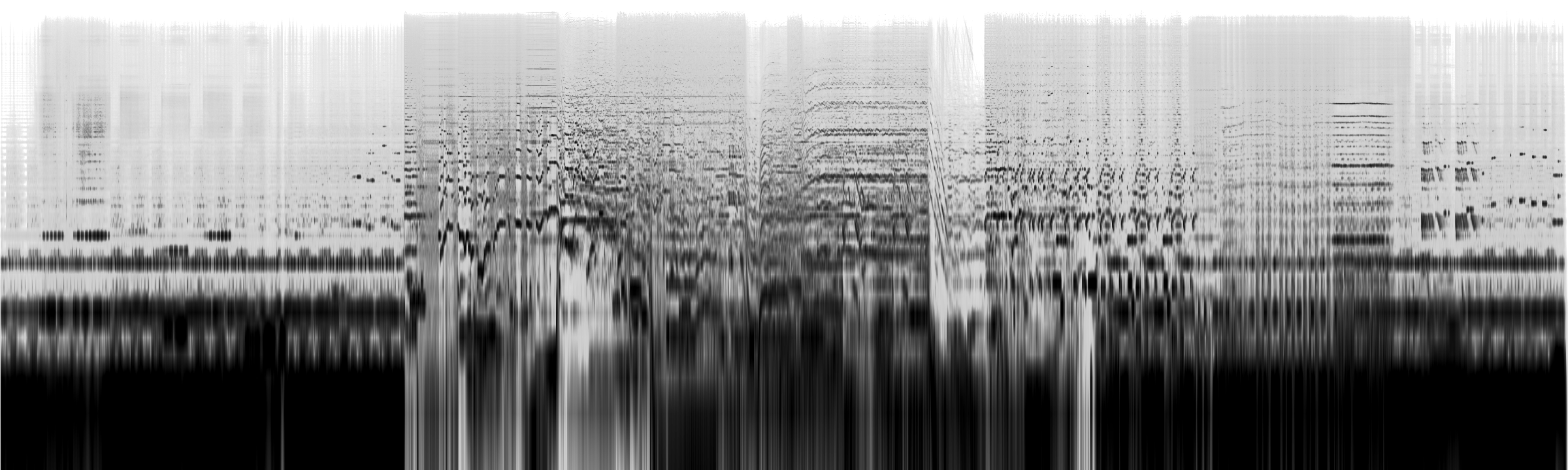 Monochrome spectrogram for Rheinmetall for Clarinet and Live-Electronics